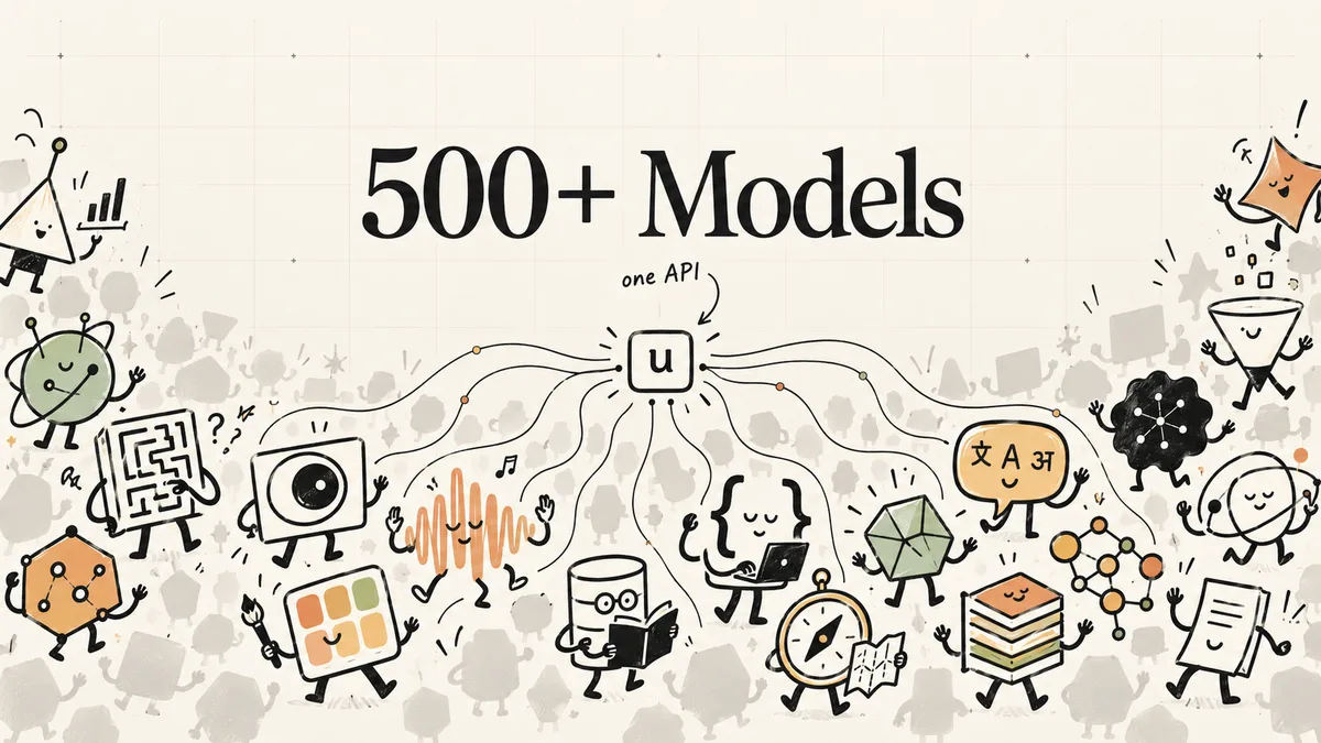 500+ models, one API